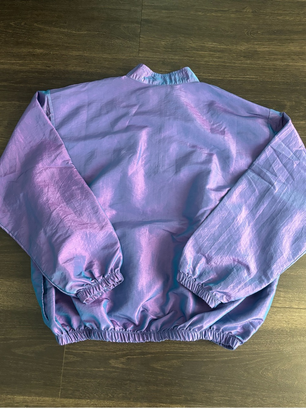 Vintage 1980’s 90s Surf Style Interplanetary Body Gear Jacket Iridescent Purple - Picture 4 of 6